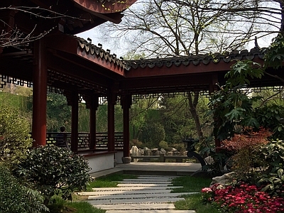 小区廊架 中式景观廊亭详图