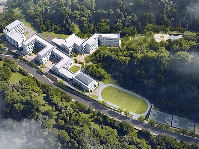 学校建筑 18班智培学校 托老中心315床 康养中心