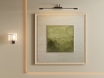 原木风挂画 侘寂风景肌理画 新中式雾景挂画 客厅肌理风景画 茶室风景挂画 方形肌理油画