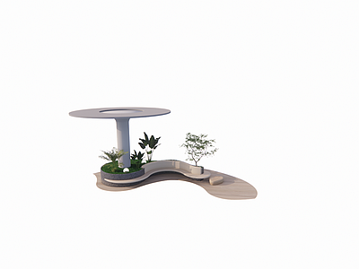 现代简约景观座椅 小品