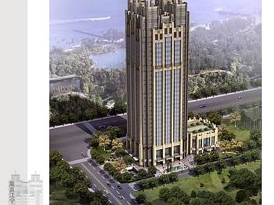 办公楼建筑 南京天元国际 高层办公总平面图 包含方案文本