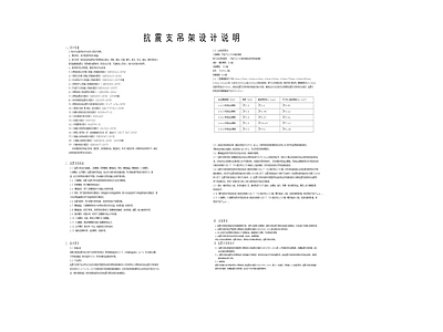 其他类型图纸 抗震支架设计说明 抗震支架大样详图