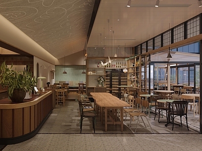 原木风中餐厅 Bistro 中古风 中餐厅 湘菜馆