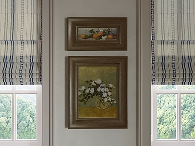 美式组合画 组合画 挂画组合 画框组合 墙面画 装饰挂画