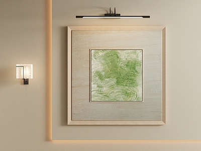 原木风抽象挂画 侘寂流体肌理画 青绿肌理抽象画 方形抽象油画 清新绿色方形画 奶油风