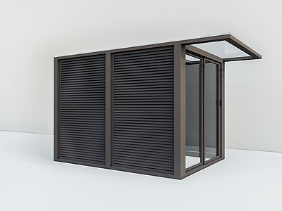 极简其他景观小建筑 铝合金设备间 铝合金工具房 花园工具房 庭院设备间