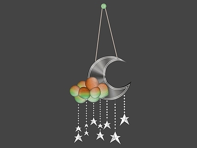 现代挂件 墙面挂件 月亮星星 装饰挂件