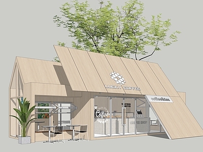原木风餐饮建筑 咖啡厅 奶茶店 快闪店 文旅咖啡厅 装配式建筑