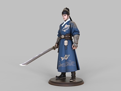 中式虚拟人物 锦衣卫手办 锦衣卫美陈 动漫节美陈