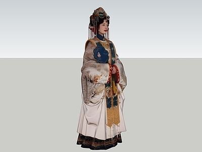 中式虚拟人物 人物 女人 女王 公主 手办