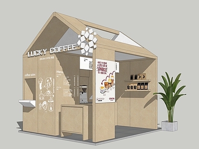 原木风摊位 纸板咖啡屋 咖啡市集 文旅咖啡厅 快闪店