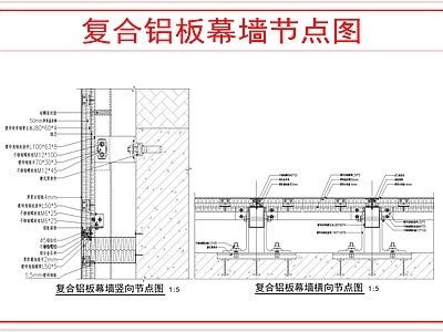 幕墙结构 铝板幕墙构造做法