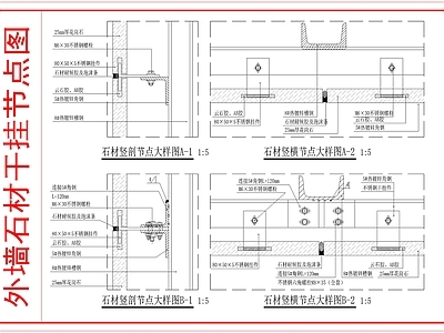 幕墙结构 石材幕墙构造做法