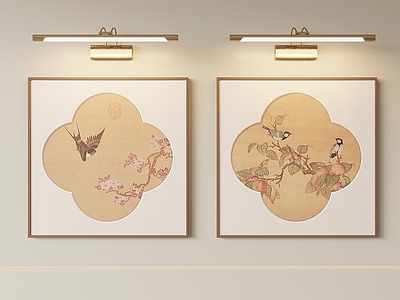 新中式挂画组合 装饰画挂画组合