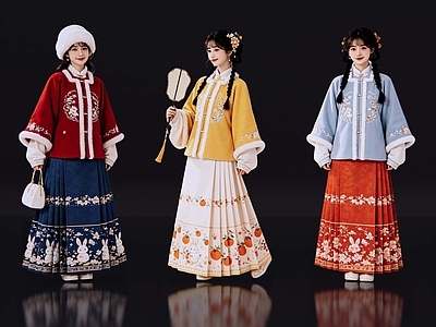新中式多人 2D古装人物 古装美女 古典美人 古风美女 影视剧角色