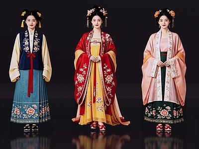 中式多人 2D古装人物 古装美女 古典美人 古风美女 影视剧角色