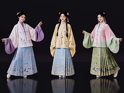 中式多人 2D古装人物 古装美女 古典美人 古风美女 影视剧角色