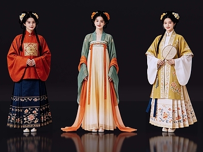 中式多人 2D古装人物 古装美女 古典美人 古风美女 影视剧角色