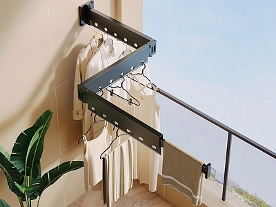 现代简约其他生活用品 阳台衣帽架 折叠衣帽架 伸缩衣帽架
