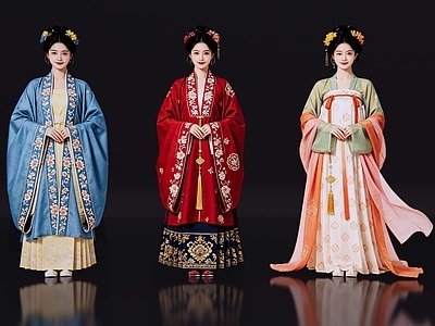 中式多人 2D古装人物 古装美女 古典美人 古风美女 影视剧角色