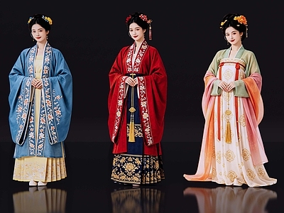 中式多人 2D古装人物 古装美女 古典美人 古风美女 影视剧角色