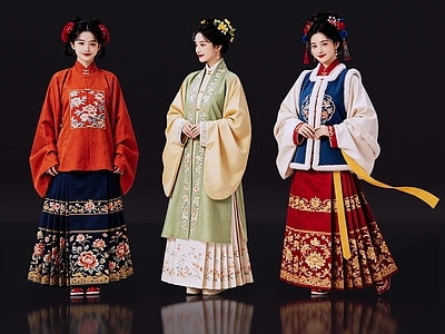 中式多人 2D古装人物 古装美女 古典美人 古风美女 影视剧角色