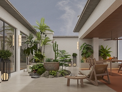 现代屋顶花园