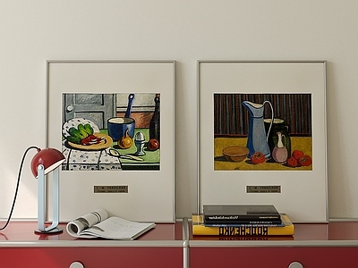 现代组合画 北欧挂画组合 中古风挂画 静物挂画