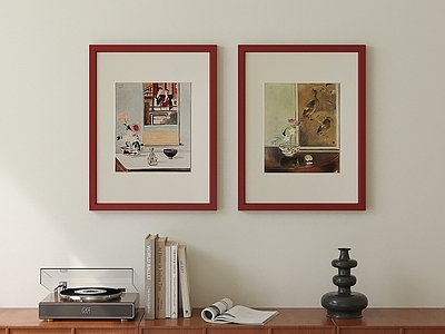中古风组合画 北欧挂画组合 复古挂画 静物挂画