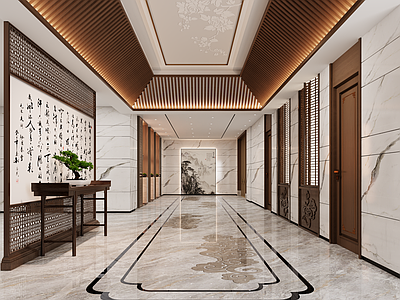 新中式酒店走廊