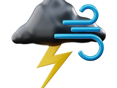 logo 乌云 闪电 卡通乌云