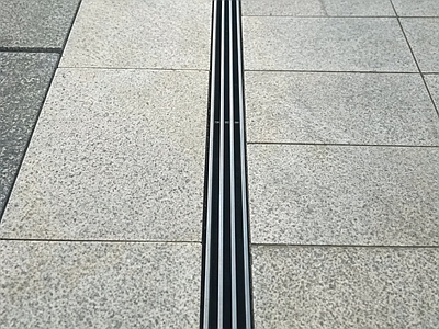 给排水节点详图 现代缝隙式排水沟 线性线型排水沟