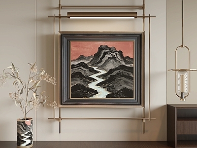 新中式山水画 新中式挂画 新中式装饰画