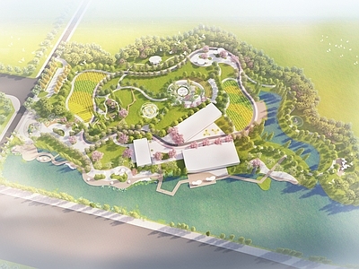 现代主义景观公园 水岸原乡公园 生态滨水公园 康养滨水公园 乡村滨水公园 城市现代滨水公园