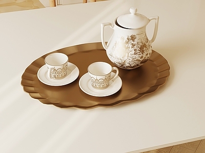 奶油风茶具
