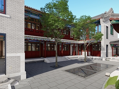 中式古建庭院