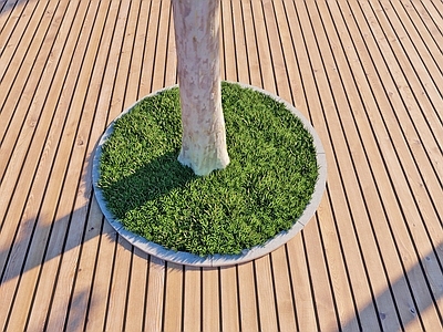 现代主义其他景观小品 圆形树池 平树池