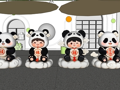 现代简约IP形象 云熊