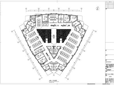 整体办公空间 现代简约 整层办公空间 全套施工图 中国质量办公楼