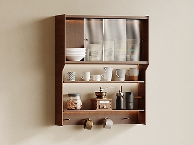中古风储物柜 厨房用品