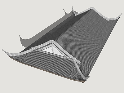 中式古建屋檐 破屋檐 古代建筑屋檐 古风建筑屋顶 民居建筑屋顶