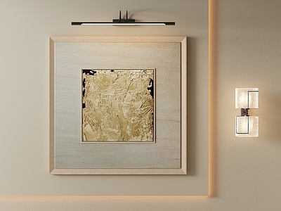 极简挂画 侘寂风 轻奢抽象肌理画 原木风 中古风抽象油画 软装方形艺术画