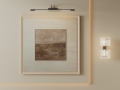 原木风挂画 侘寂抽象挂画 大地色肌理油画 咖色肌理风景画 客厅复古风景画 中古风景装饰画