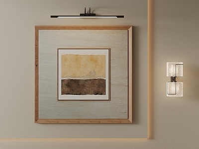 原木风挂画 侘寂肌理装饰画 中古肌理装饰画 复古风景挂画