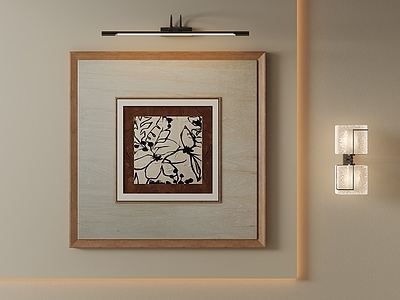 现代简约挂画 中古写意装饰画 玄关写意简笔画 手绘花卉挂画