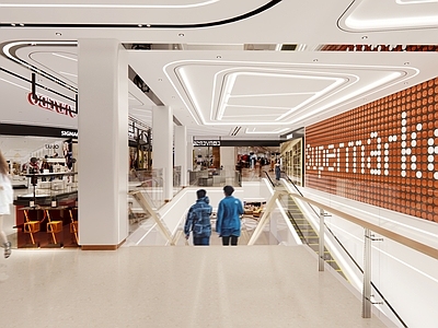 现代商场 商场 购物中心 中岛店铺 现代简约