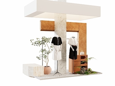 侘寂服装展台