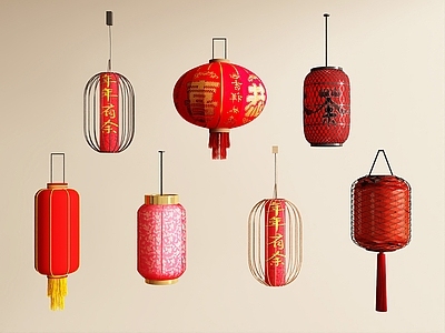 中式灯笼 灯笼 灯笼挂件