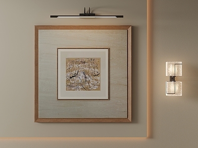 现代简约挂画 新中式挂画 客厅写意山水画 原木风国风山水