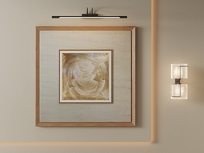 原木风挂画 侘寂肌理装饰画 客厅肌理抽象画 大地色油画